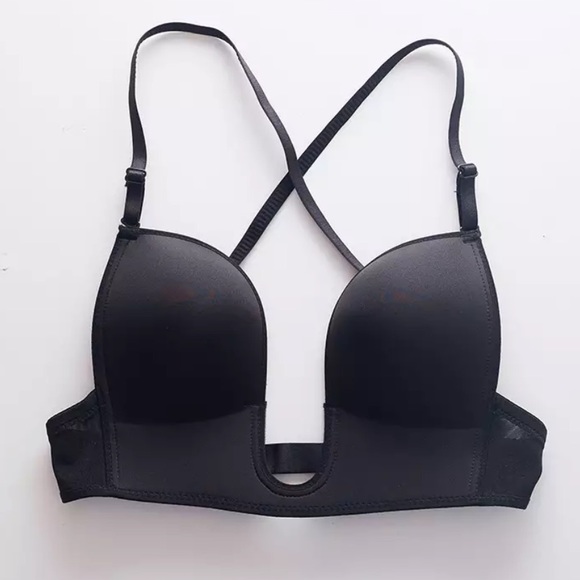 NWT 38A/B 36A/B EVENT deep U plunge cleavage bra multiway low back convertible - Picture 1 of 12